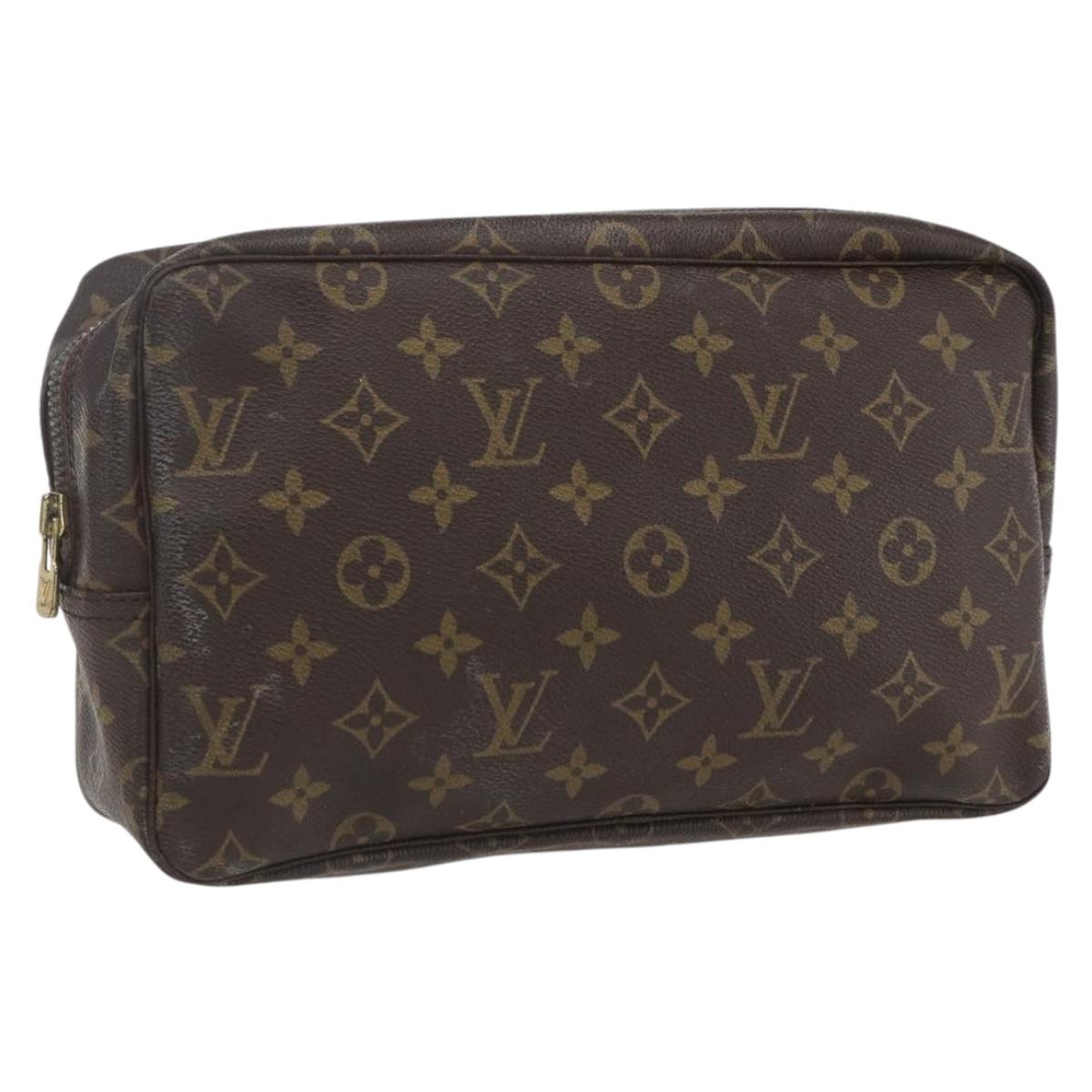 LOUIS VUITTON Monogram Trousse Toilette 28 Clutch Bag M47522 LV Auth 161301