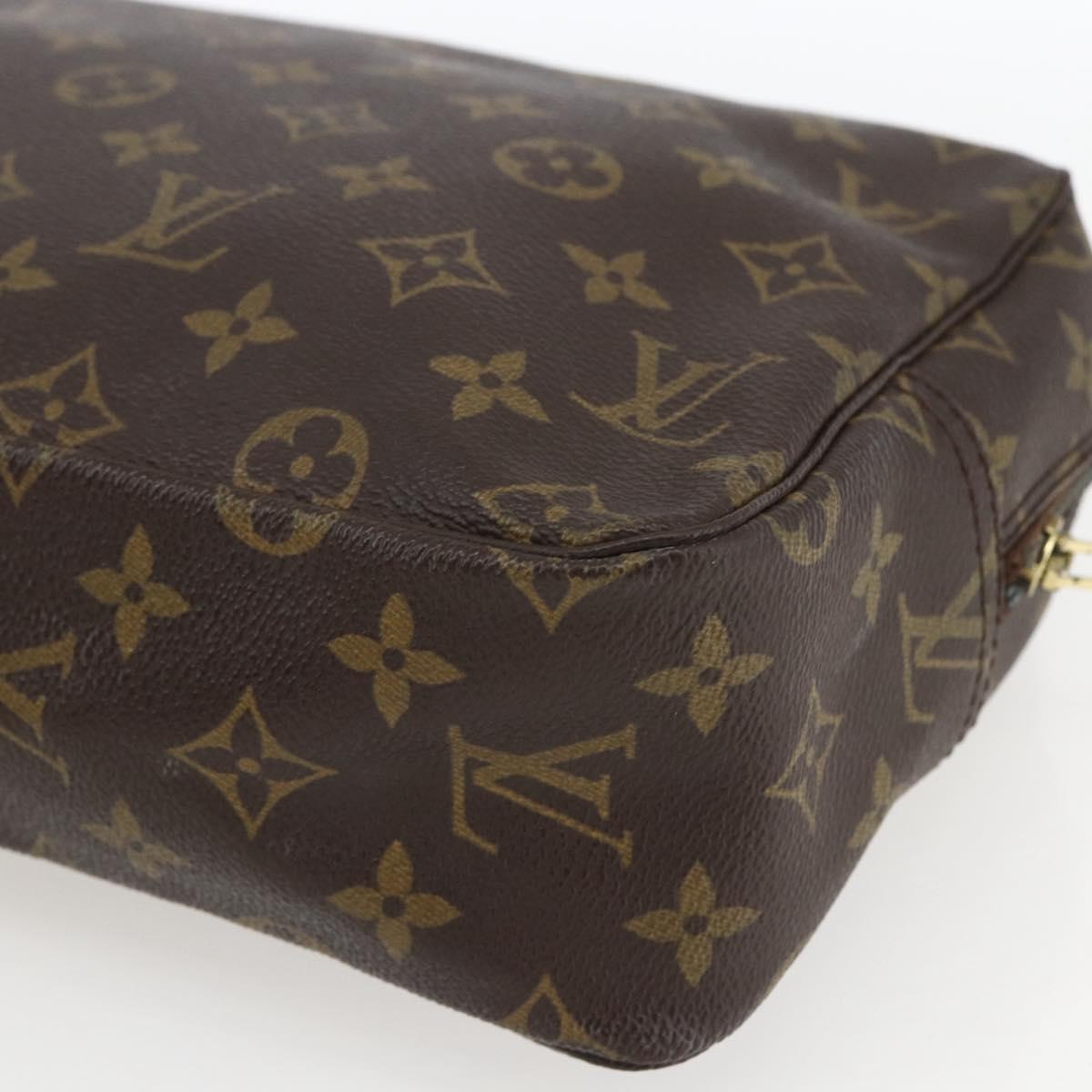 LOUIS VUITTON Monogram Trousse Toilette 28 Clutch Bag M47522 LV Auth 161301