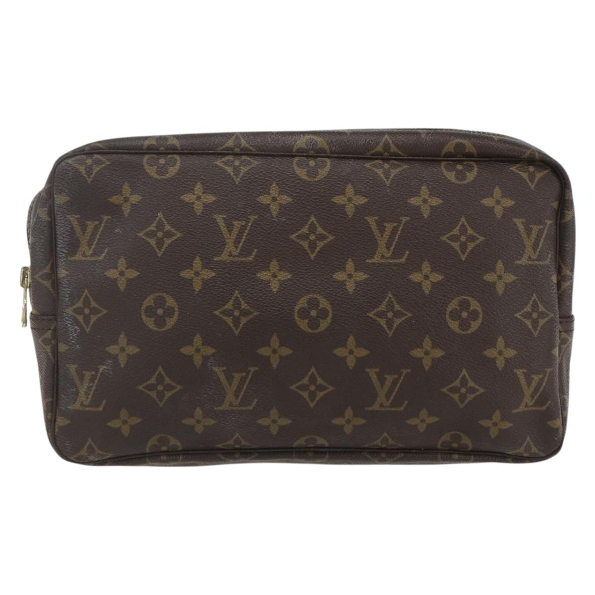 LOUIS VUITTON Monogram Trousse Toilette 28 Clutch Bag M47522 LV Auth 161301