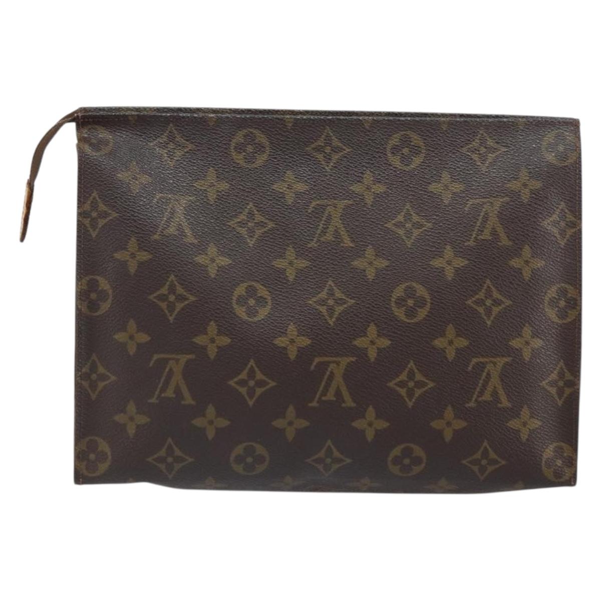 LOUIS VUITTON Monogram Poche Toilette 26 Pouch M47542 LV Auth 161307