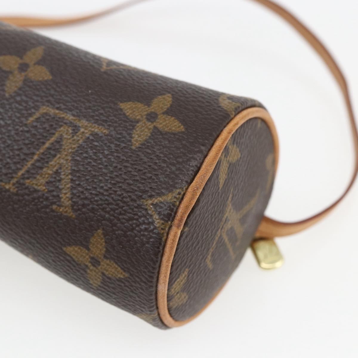 LOUIS VUITTON Monogram Papillon Pouch LV Auth 161312