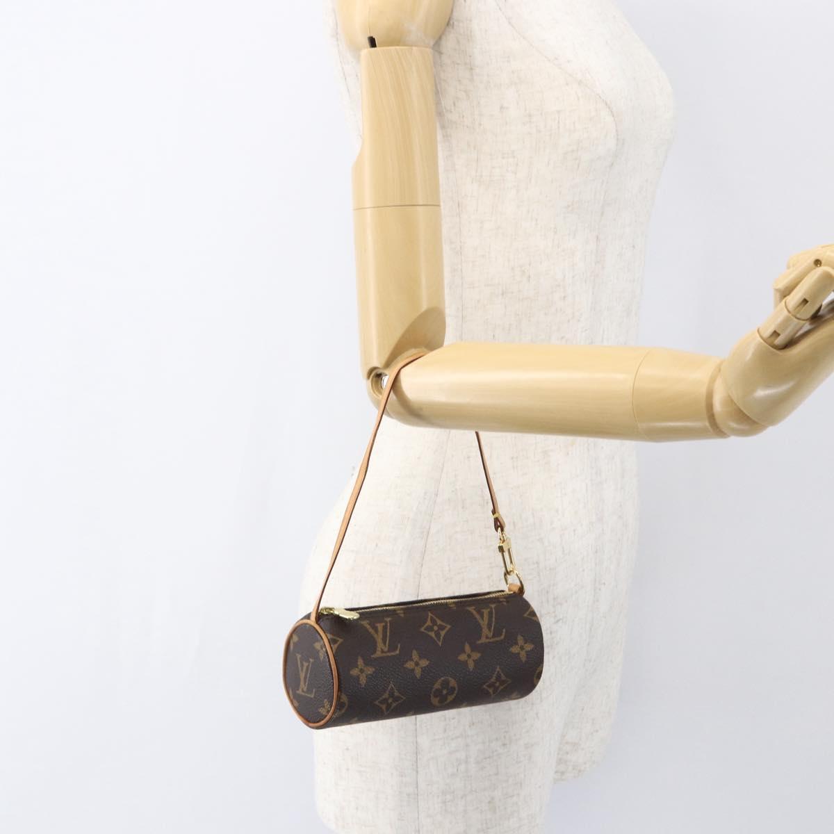 LOUIS VUITTON Monogram Papillon Pouch LV Auth 161314