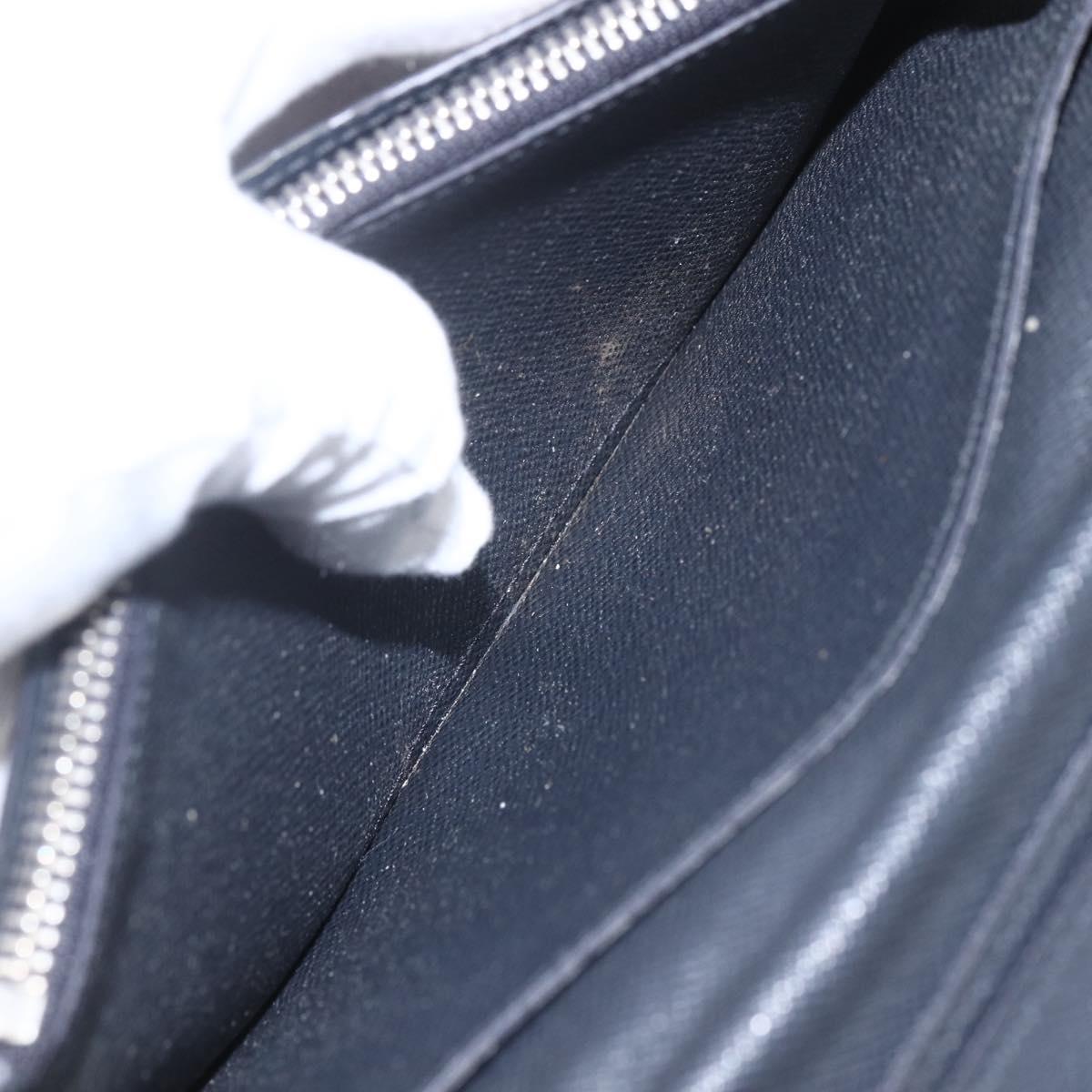 LOUIS VUITTON Monogram Savanna Portefeuille Braza Wallet Navy M66025 Auth 161319