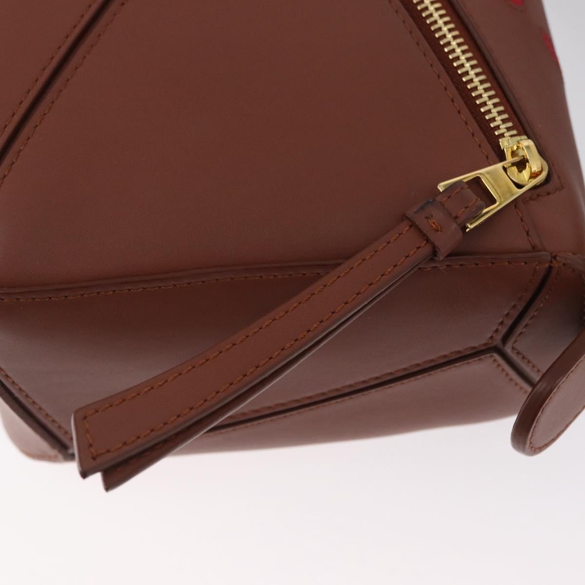 LOEWE Studio Ghibli Calcifer Mini Puzzle Bag Leather 2way Brown Auth 161329SM