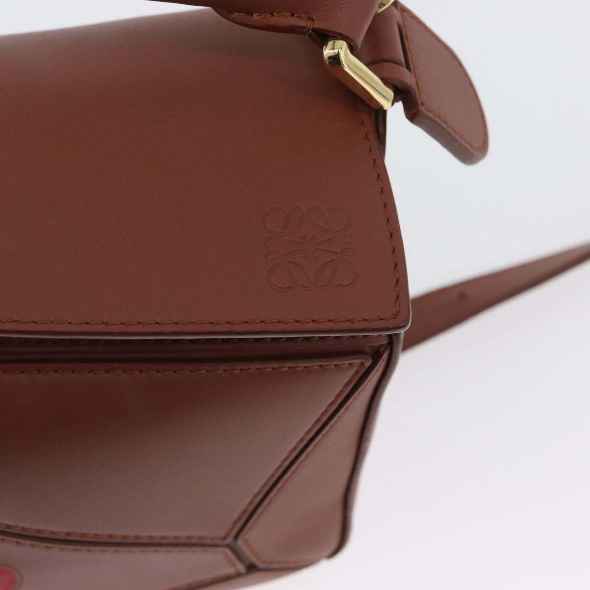LOEWE Studio Ghibli Calcifer Mini Puzzle Bag Leather 2way Brown Auth 161329SM