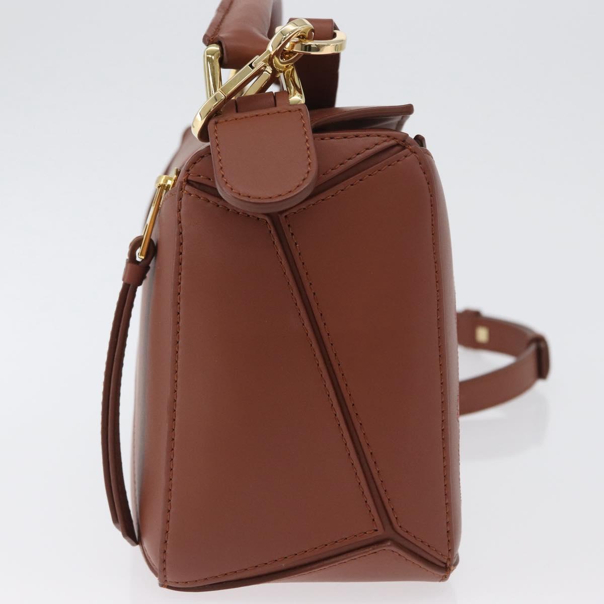 LOEWE Studio Ghibli Calcifer Mini Puzzle Bag Leather 2way Brown Auth 161329SM