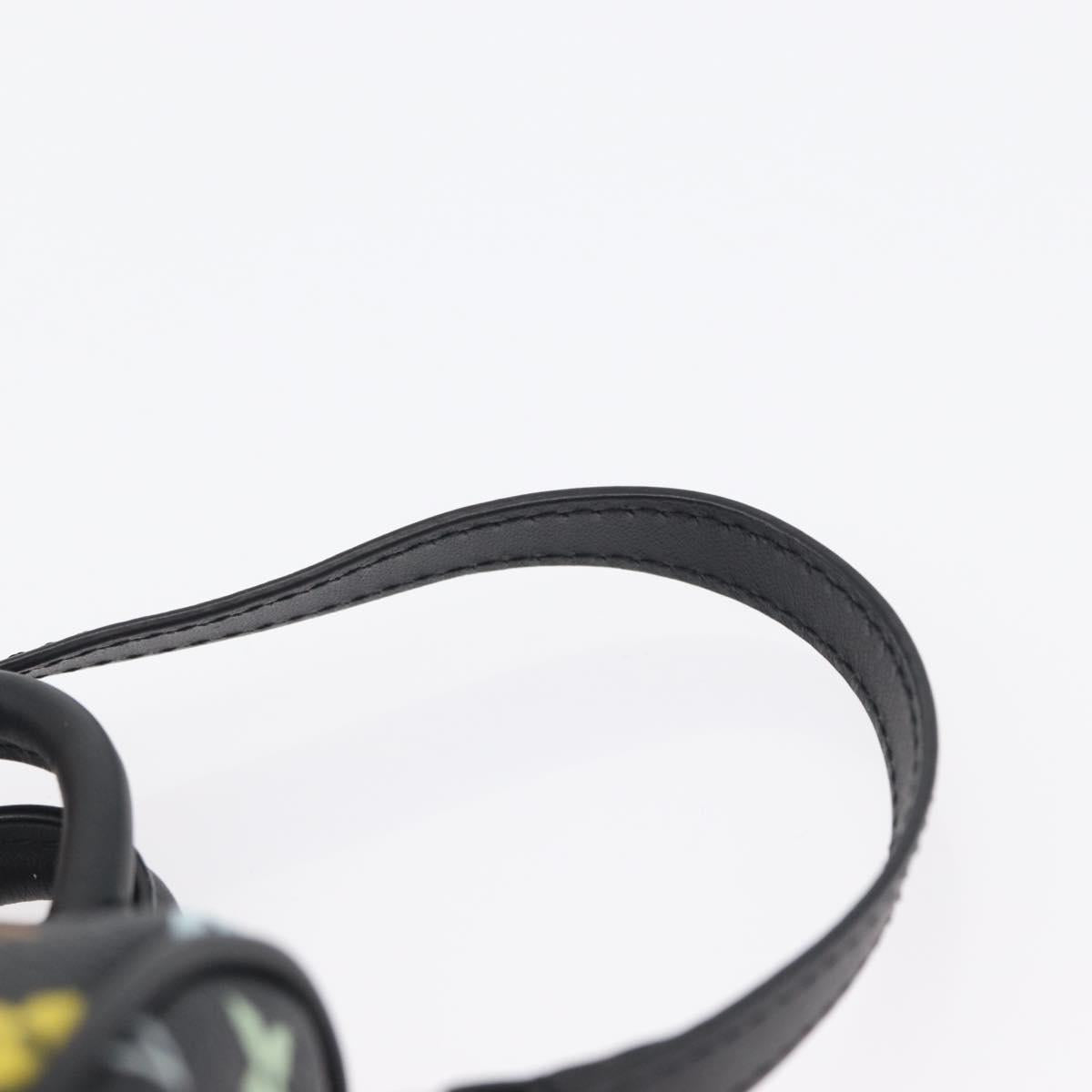 LOUIS VUITTON Multicolor Micro Speedy Bag Charm Black M02459 LV Auth 161332SM