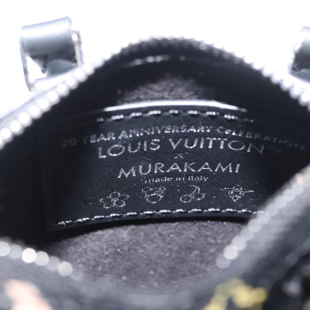 LOUIS VUITTON Multicolor Micro Speedy Bag Charm Black M02459 LV Auth 161332SM