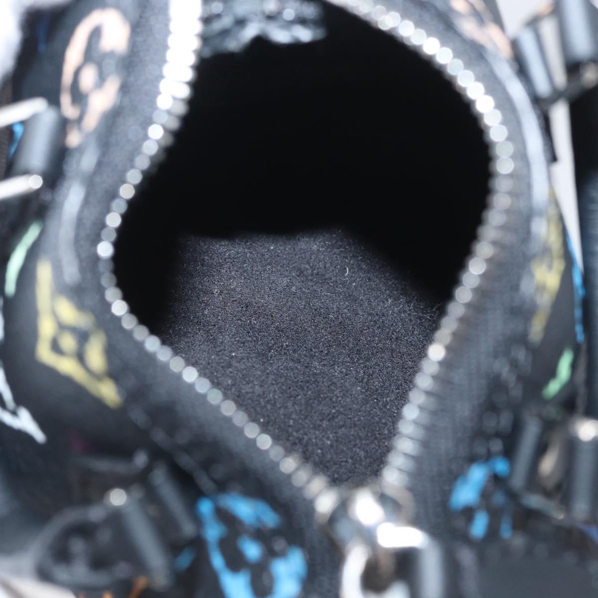 LOUIS VUITTON Multicolor Micro Speedy Bag Charm Black M02459 LV Auth 161332SM