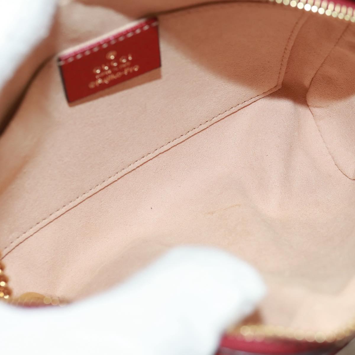 GUCCI Micro GG Supreme Doraemon Shoulder Bag PVC Beige Gold 647784 Auth 161334SM