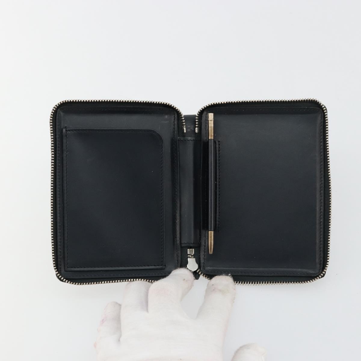 LOUIS VUITTON Damie Grasset Petit Monet Wallet Black M92170 LV Auth 161340