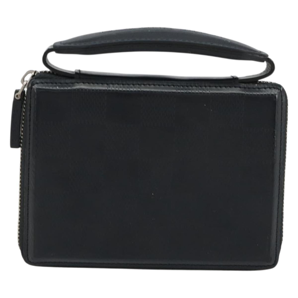 LOUIS VUITTON Damie Grasset Petit Monet Wallet Black M92170 LV Auth 161340