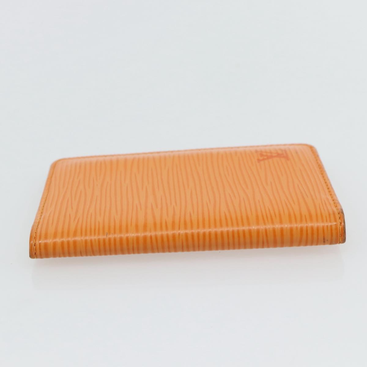 LOUIS VUITTON Epi Organizer De Poch Card Case Orange M6358H LV Auth 161341