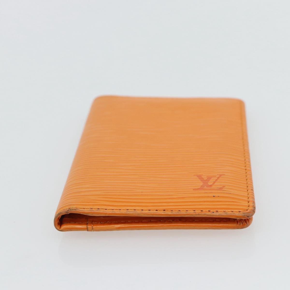 LOUIS VUITTON Epi Organizer De Poch Card Case Orange M6358H LV Auth 161341
