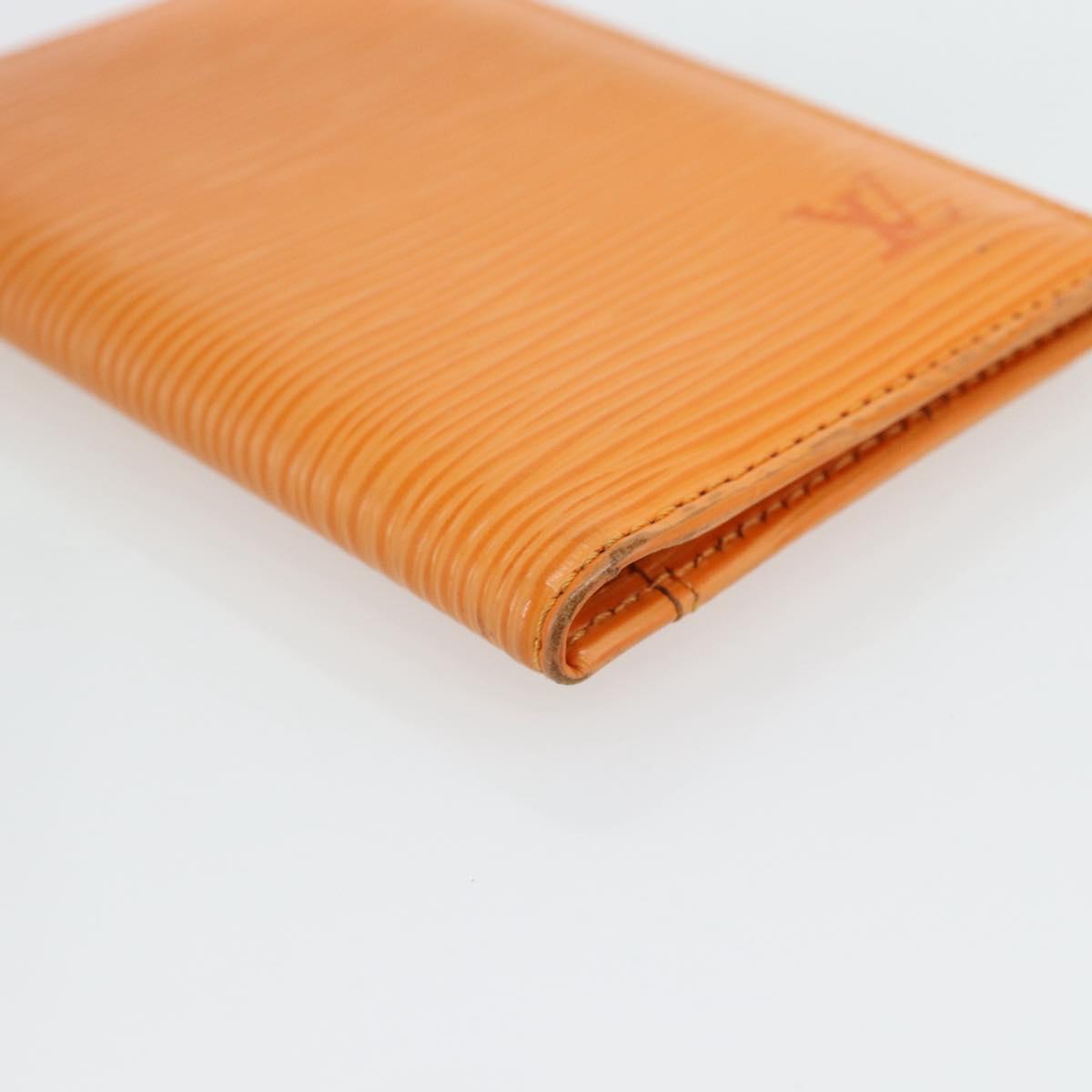 LOUIS VUITTON Epi Organizer De Poch Card Case Orange M6358H LV Auth 161341