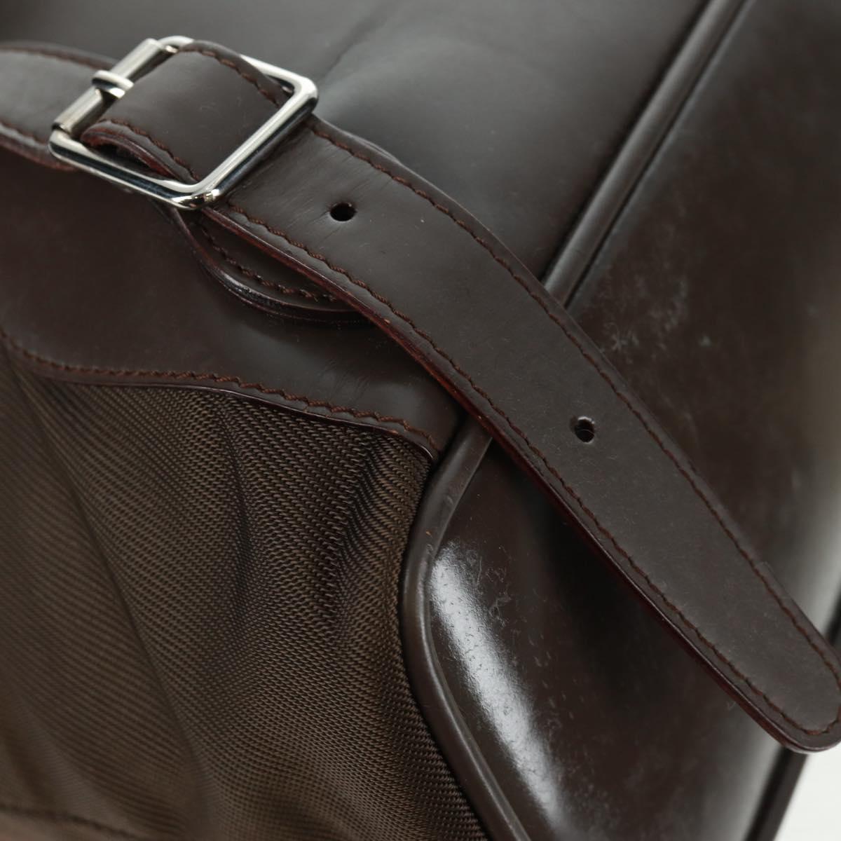 GUCCI Bamboo Backpack Nylon Brown Silver 003 2058 0016 5 Auth 161352