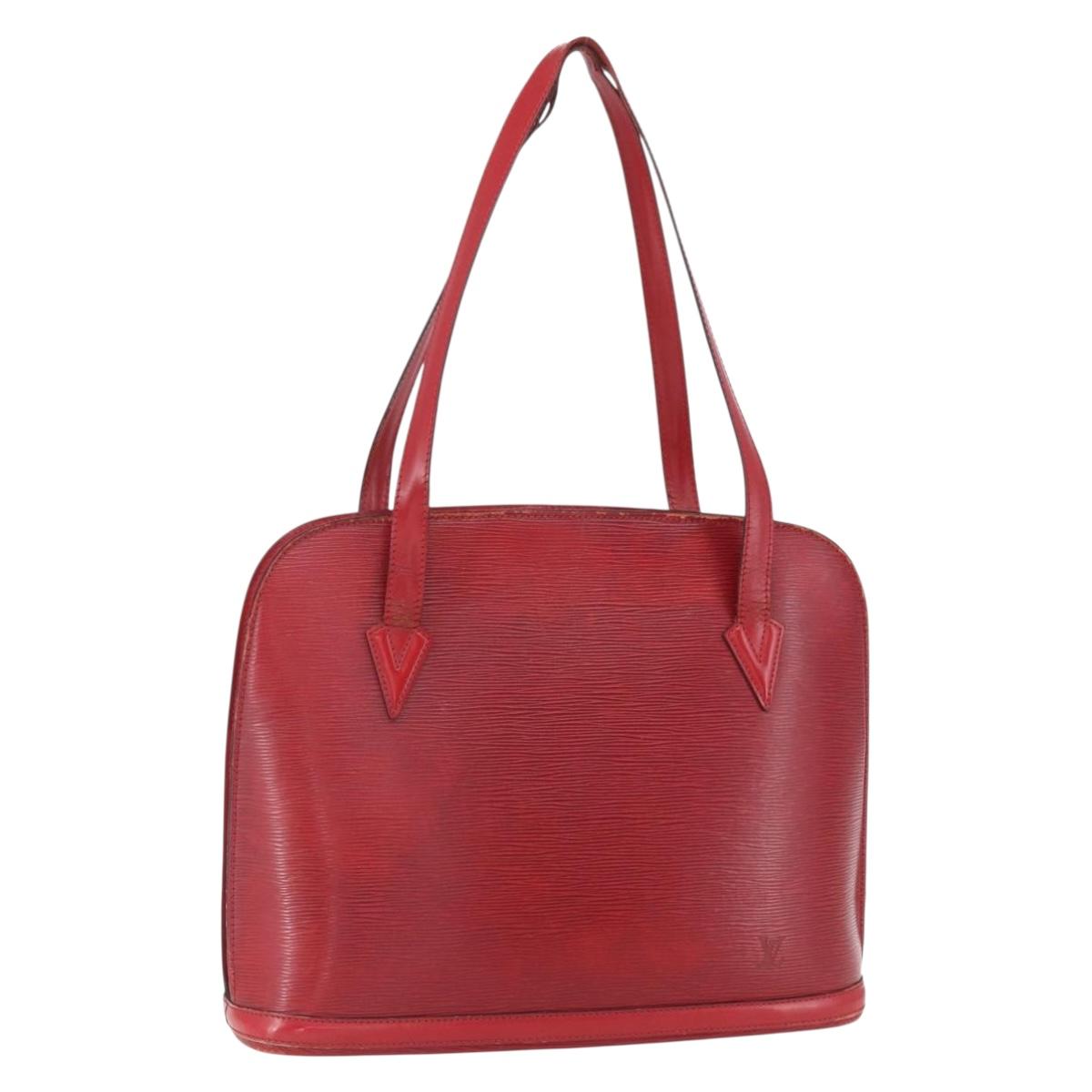 LOUIS VUITTON Epi Lussac Shoulder Bag Red M52287 LV Auth 161367