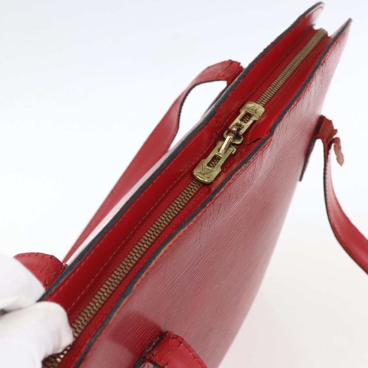 LOUIS VUITTON Epi Lussac Shoulder Bag Red M52287 LV Auth 161367