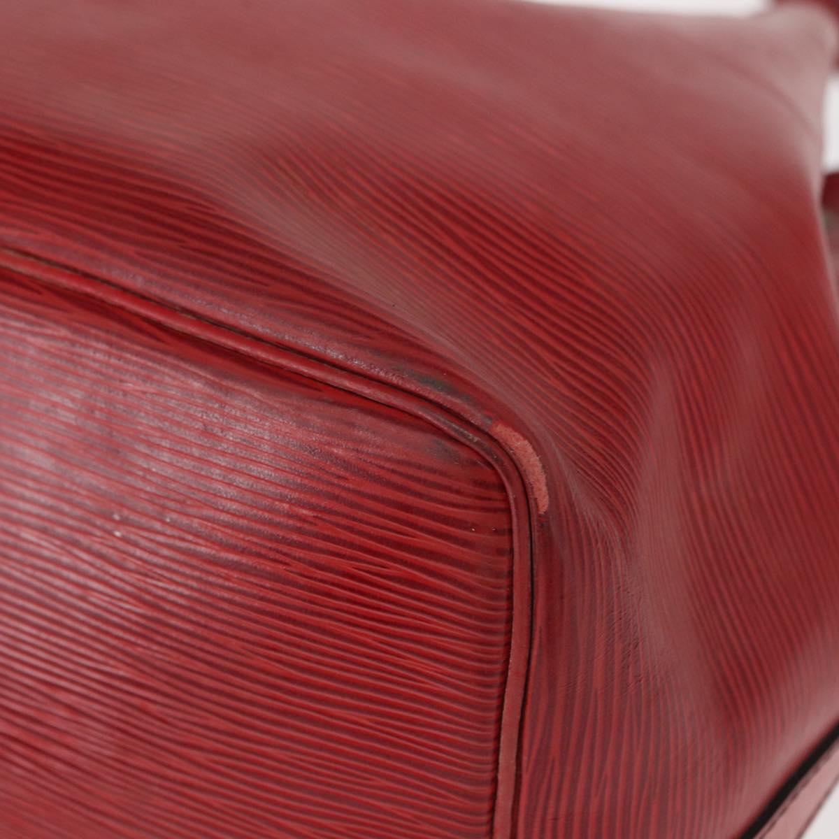 LOUIS VUITTON Epi Petit Noe Shoulder Bag Red M44107 LV Auth 161368