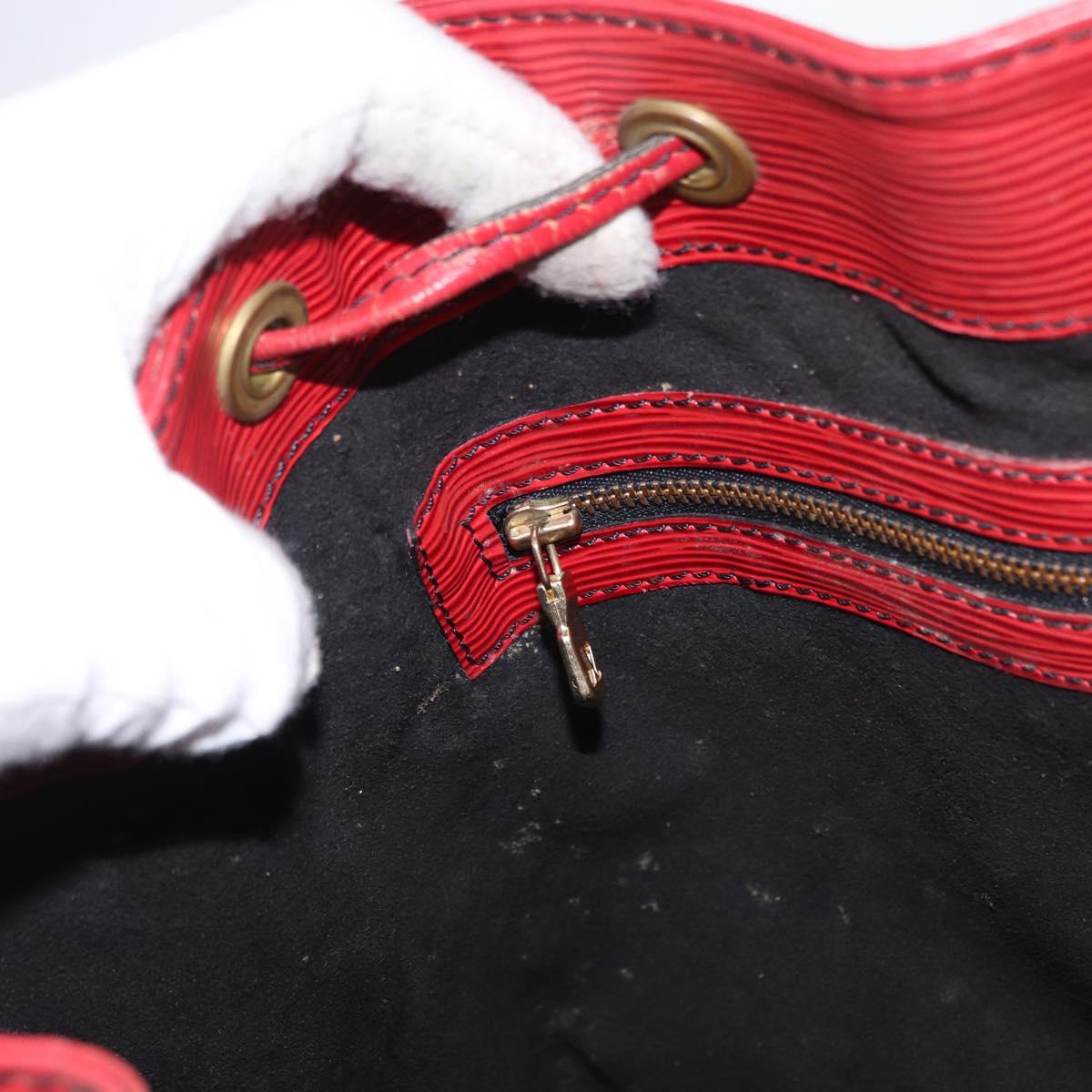 LOUIS VUITTON Epi Petit Noe Shoulder Bag Red M44107 LV Auth 161368