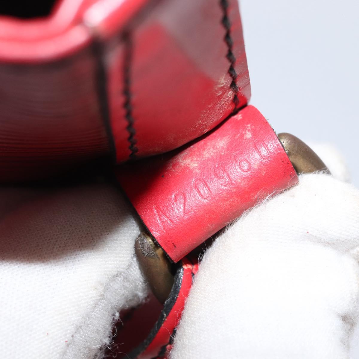 LOUIS VUITTON Epi Petit Noe Shoulder Bag Red M44107 LV Auth 161368