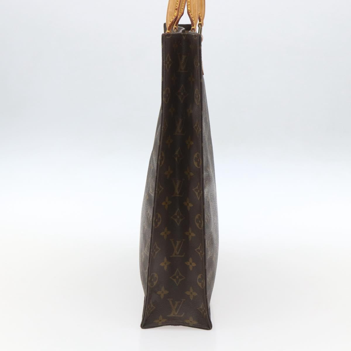 LOUIS VUITTON Monogram Sac Plat Hand Bag M51140 LV Auth 161376