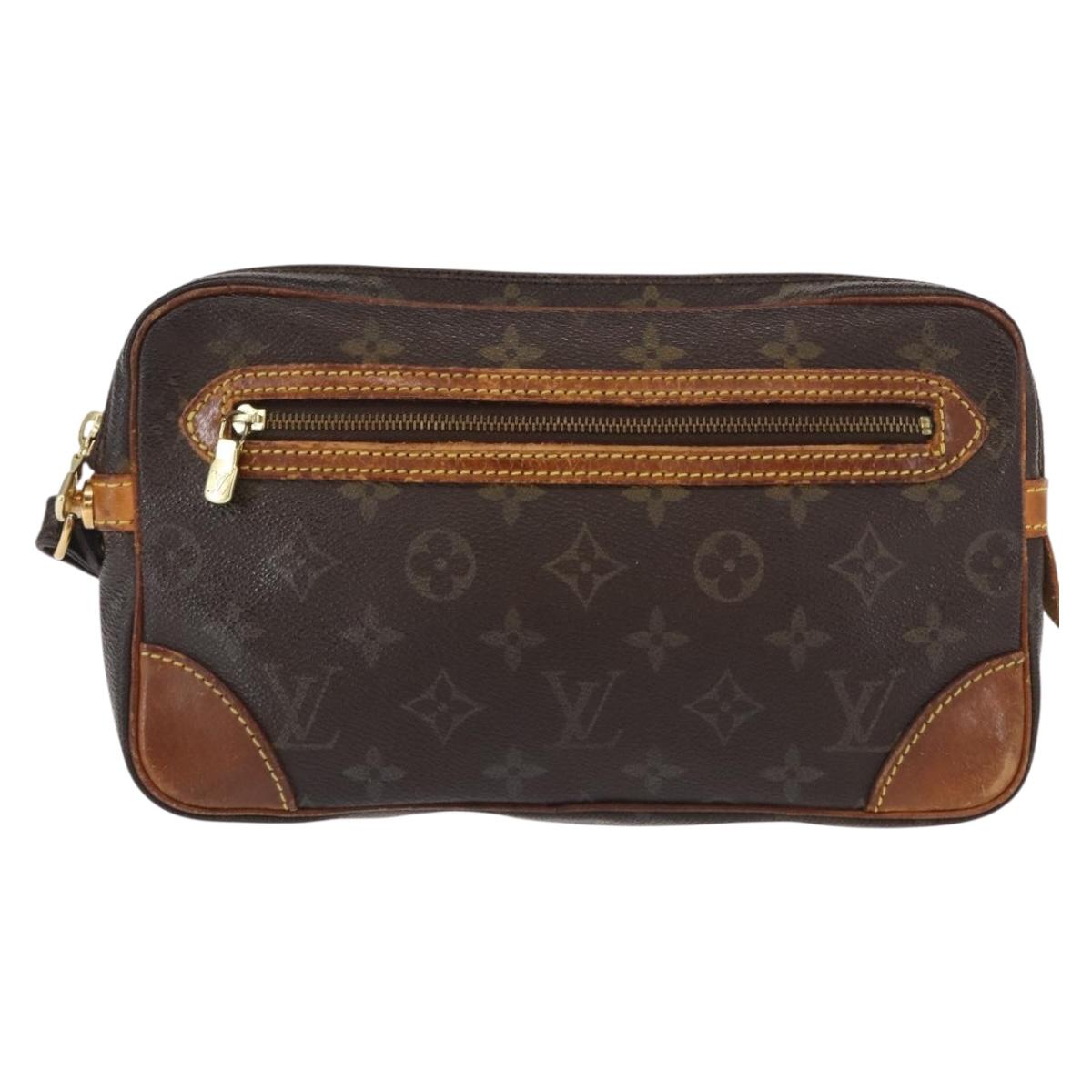 LOUIS VUITTON Monogram Marly Dragonne GM Clutch Bag M51825 LV Auth 161388