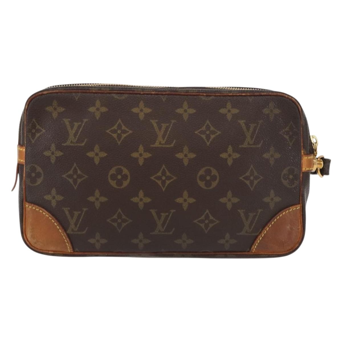 LOUIS VUITTON Monogram Marly Dragonne GM Clutch Bag M51825 LV Auth 161388