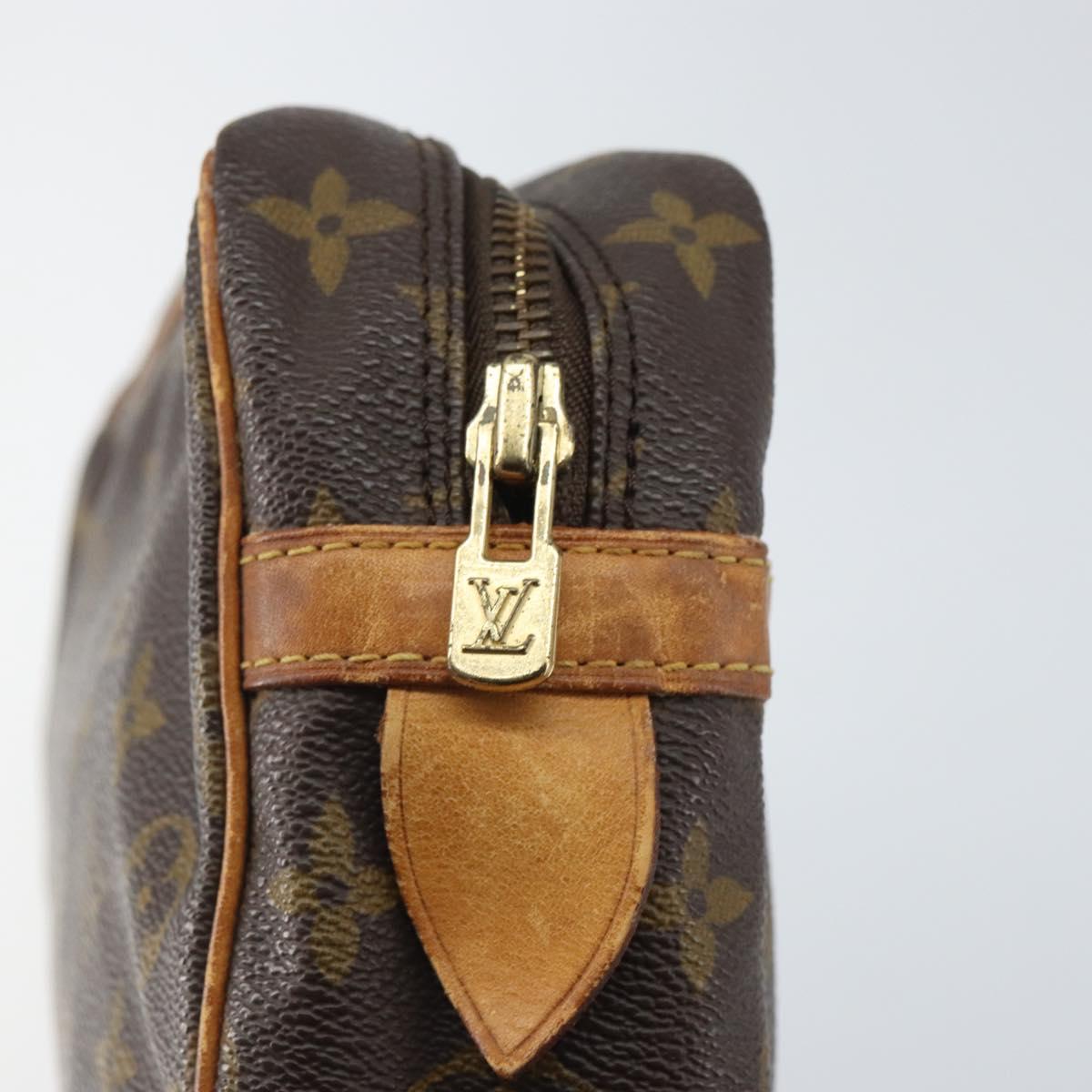 LOUIS VUITTON Monogram Compiegne 28 Clutch Bag M51845 LV Auth 161391