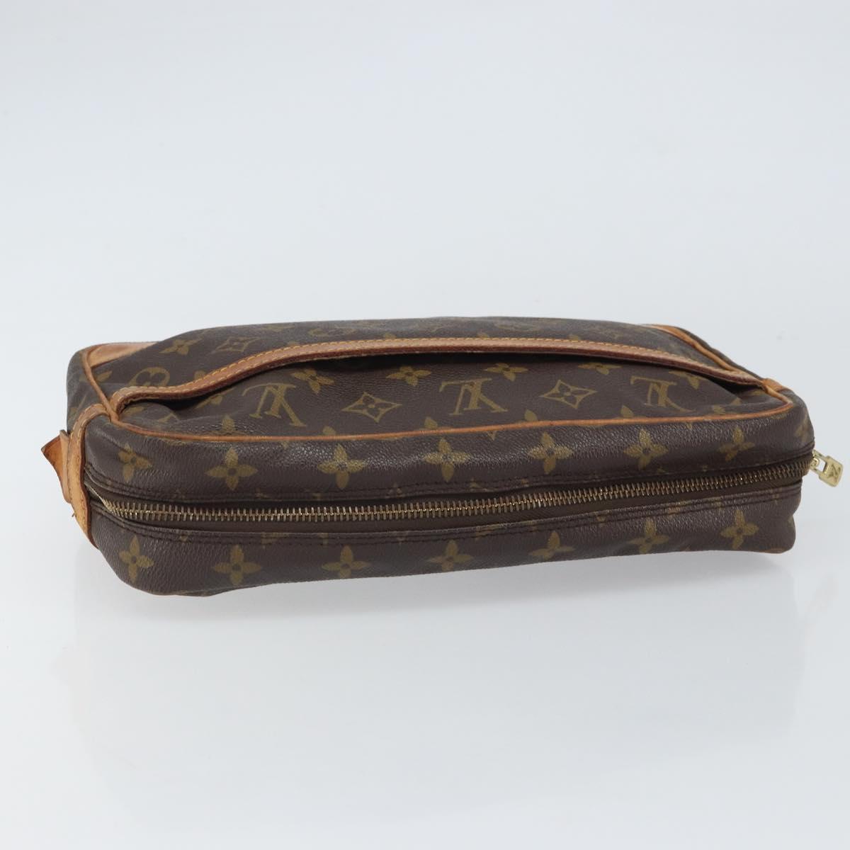 LOUIS VUITTON Monogram Compiegne 28 Clutch Bag M51845 LV Auth 161391