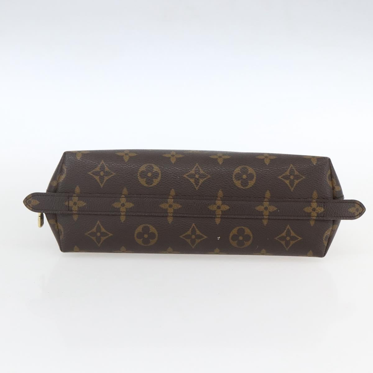 LOUIS VUITTON Monogram Trousse Demi Ronde Cosmetic Pouch M47520 LV Auth 161399