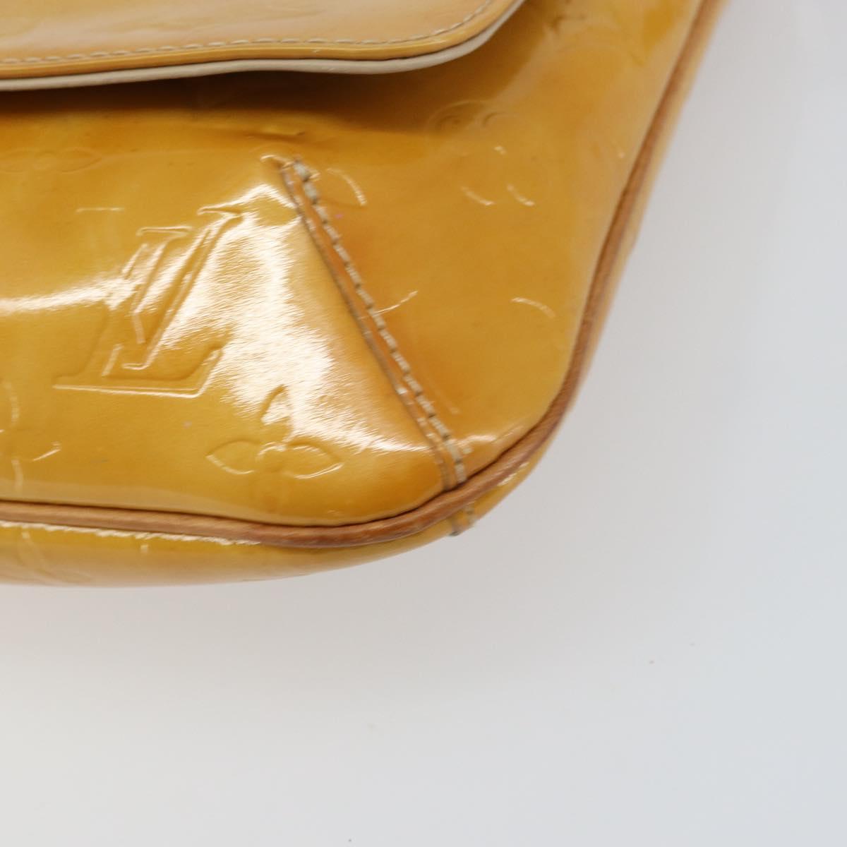 LOUIS VUITTON Monogram Vernis Thompson Street Bag Beige M91301 LV Auth 161400