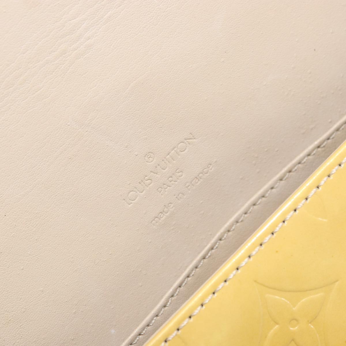 LOUIS VUITTON Monogram Vernis Thompson Street Bag Beige M91301 LV Auth 161400