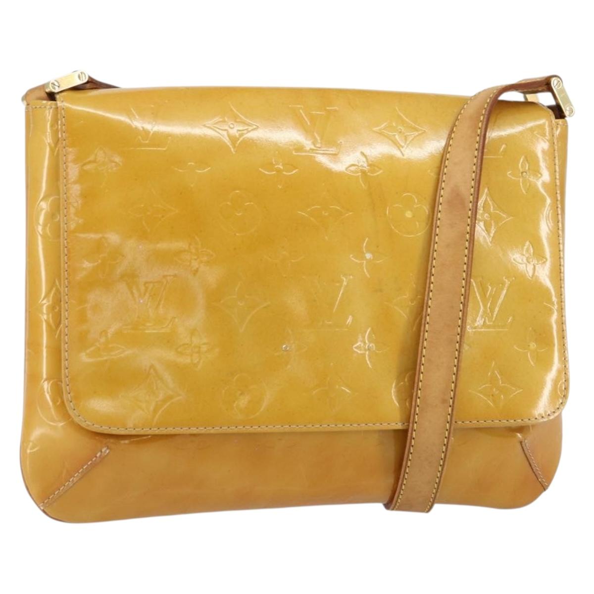 LOUIS VUITTON Monogram Vernis Thompson Street Bag Beige M91301 LV Auth 161400