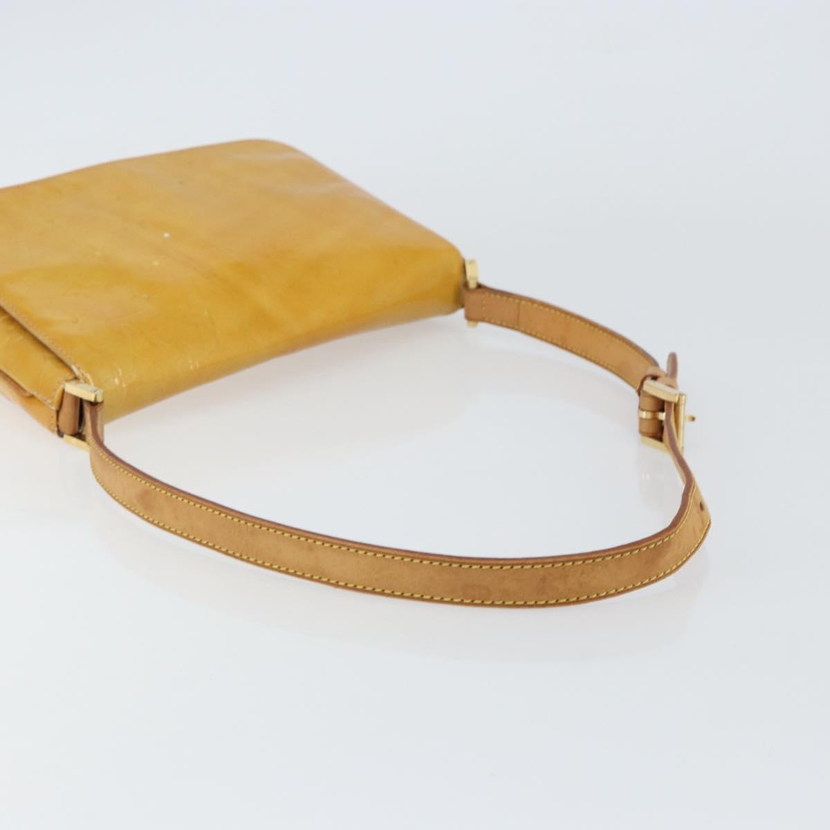LOUIS VUITTON Monogram Vernis Thompson Street Bag Beige M91301 LV Auth 161400