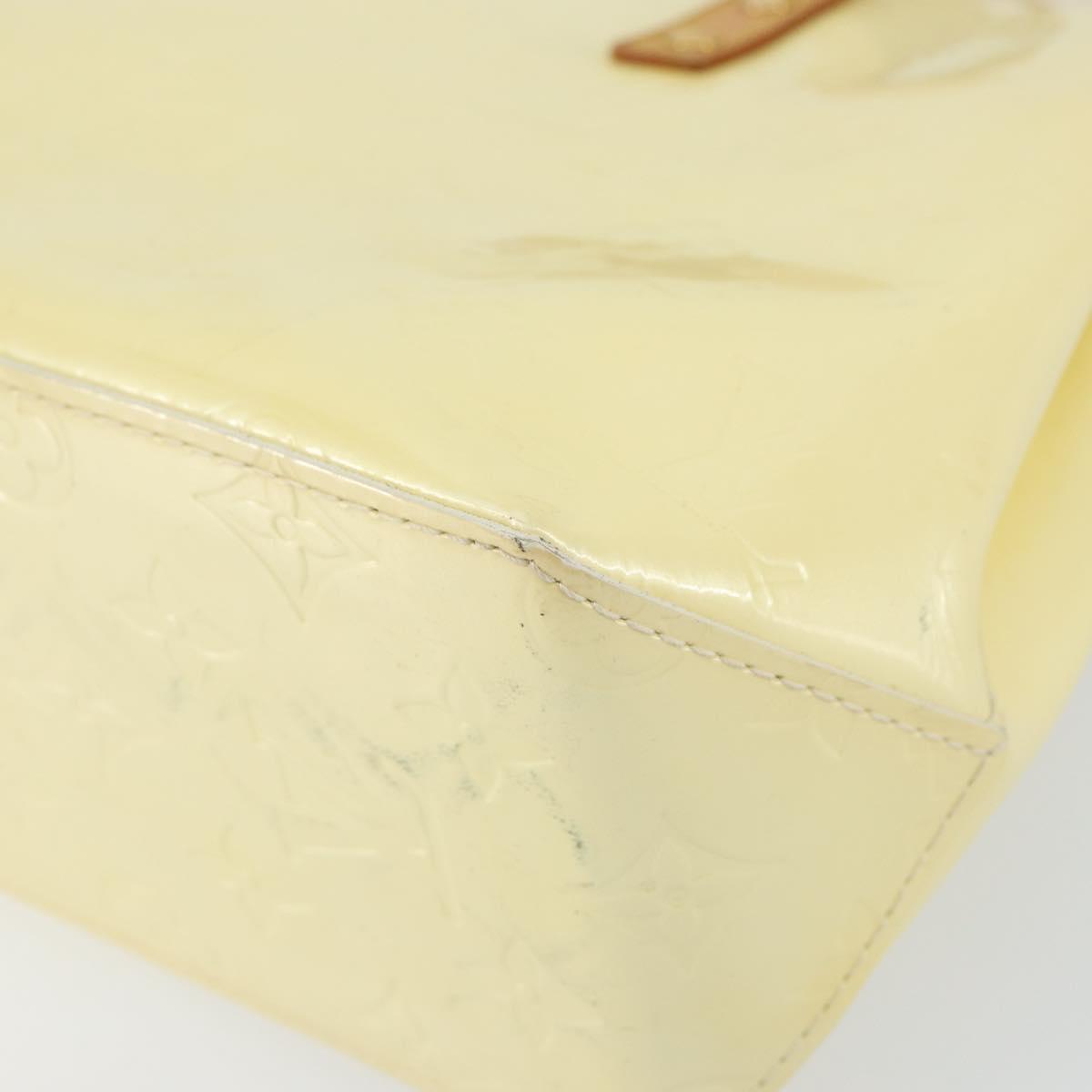 LOUIS VUITTON Monogram Vernis Reade PM Hand Bag Perle M91336 LV Auth 161401