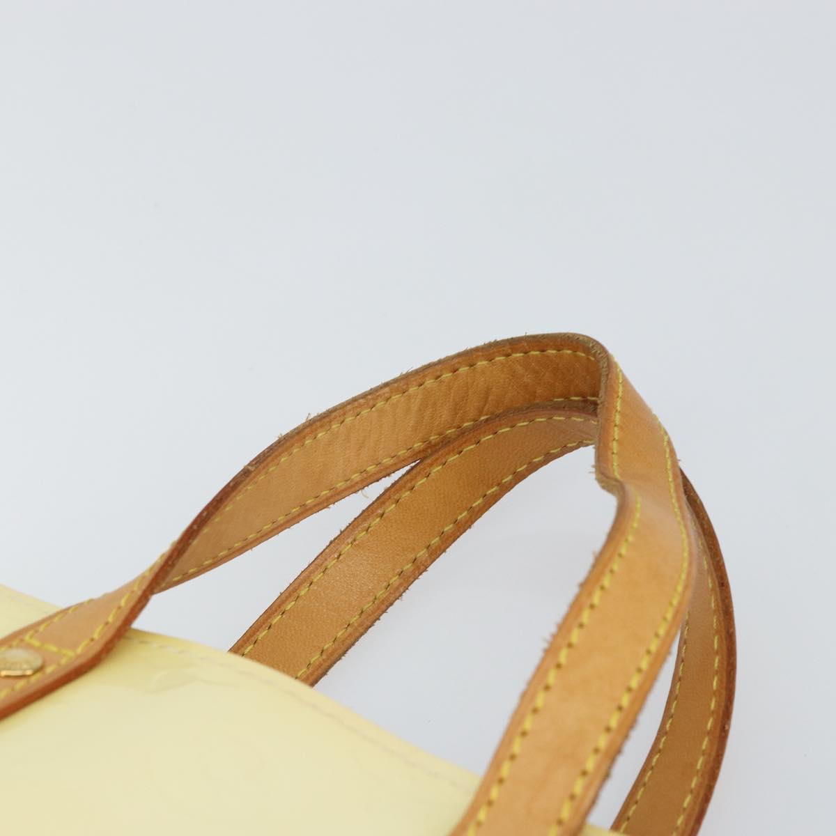 LOUIS VUITTON Monogram Vernis Reade PM Hand Bag Perle M91336 LV Auth 161401