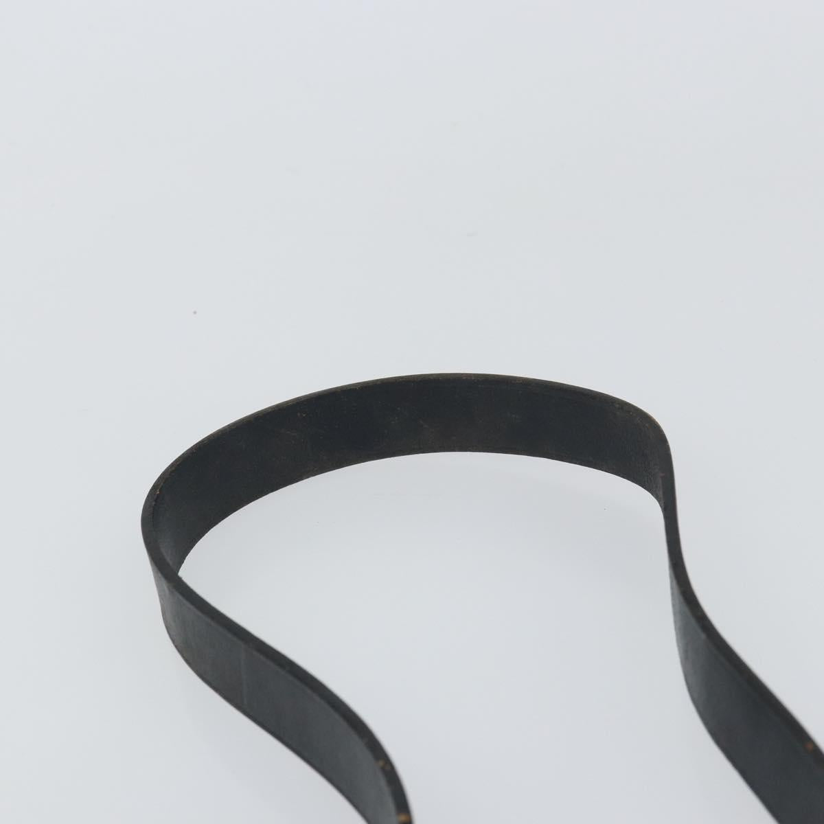 CELINE C Sulky Shoulder Bag Canvas Navy Gold Auth 161412