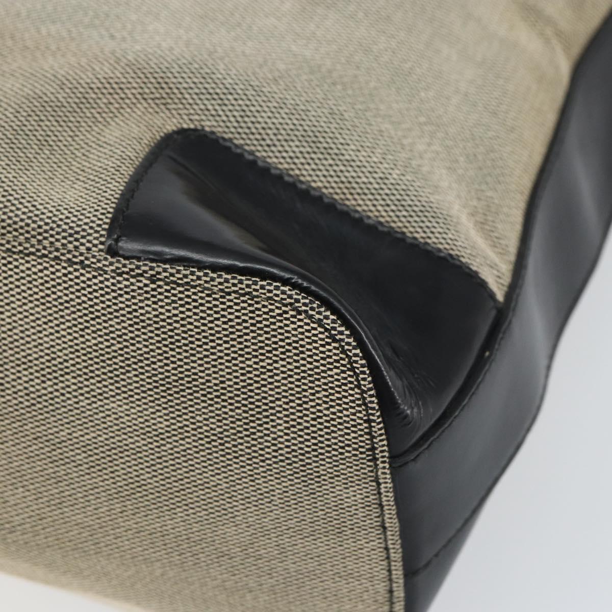 GUCCI Shoulder Bag Canvas Gray Gold 001 4204 Auth 161417