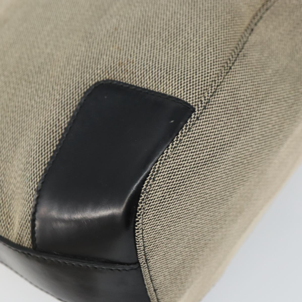 GUCCI Shoulder Bag Canvas Gray Gold 001 4204 Auth 161417