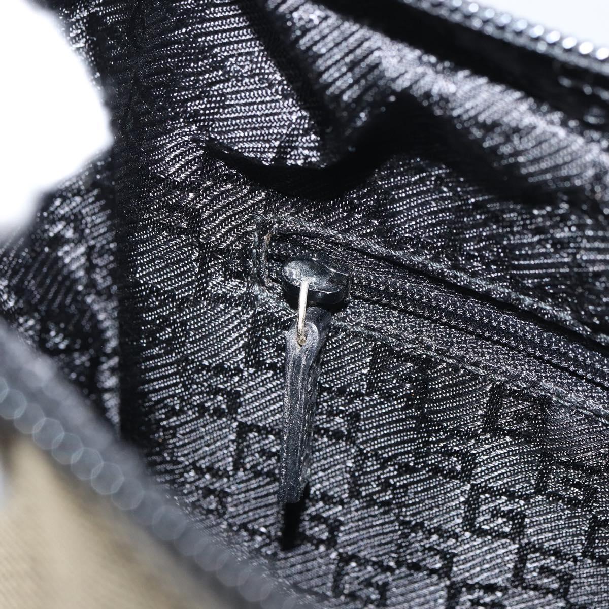 GUCCI Shoulder Bag Canvas Gray Gold 001 4204 Auth 161417