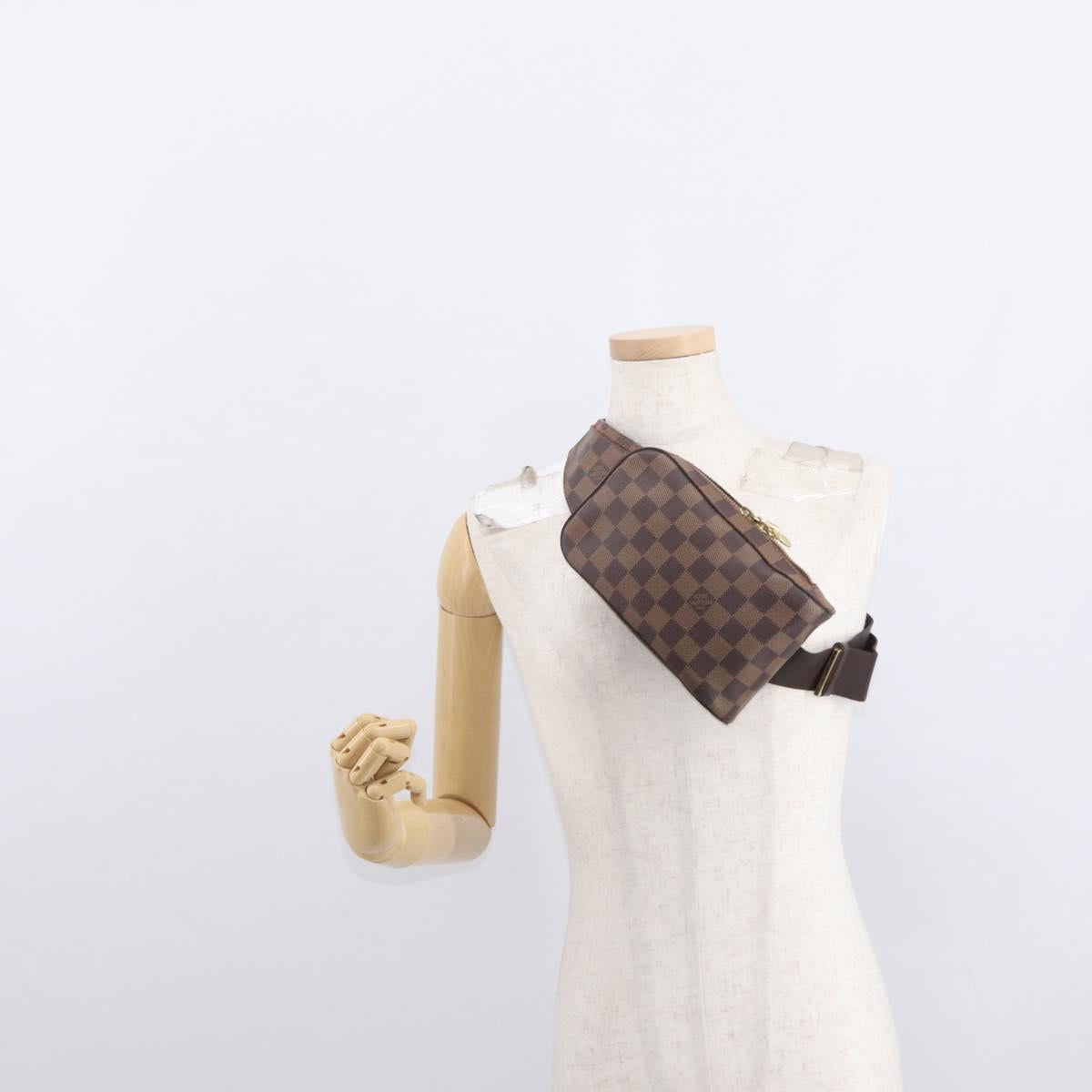 LOUIS VUITTON Damier Ebene Geronimos Shoulder Bag N51994 LV Auth 161424