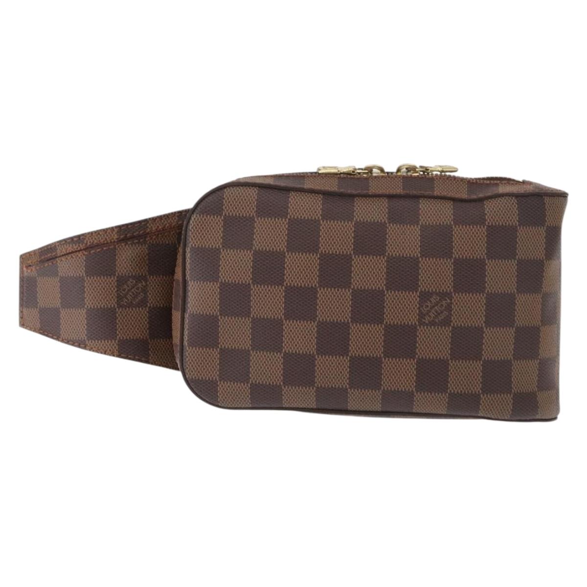 LOUIS VUITTON Damier Ebene Geronimos Shoulder Bag N51994 LV Auth 161424