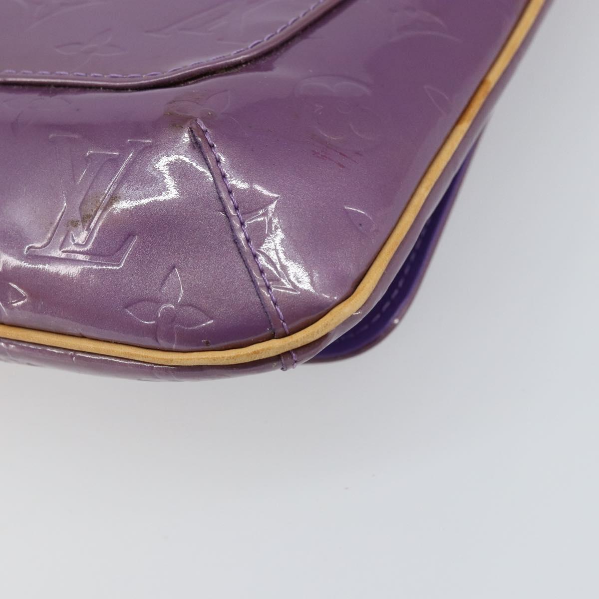 LOUIS VUITTON Monogram Vernis Thompson Street Bag Viole M91095 LV Auth 161428