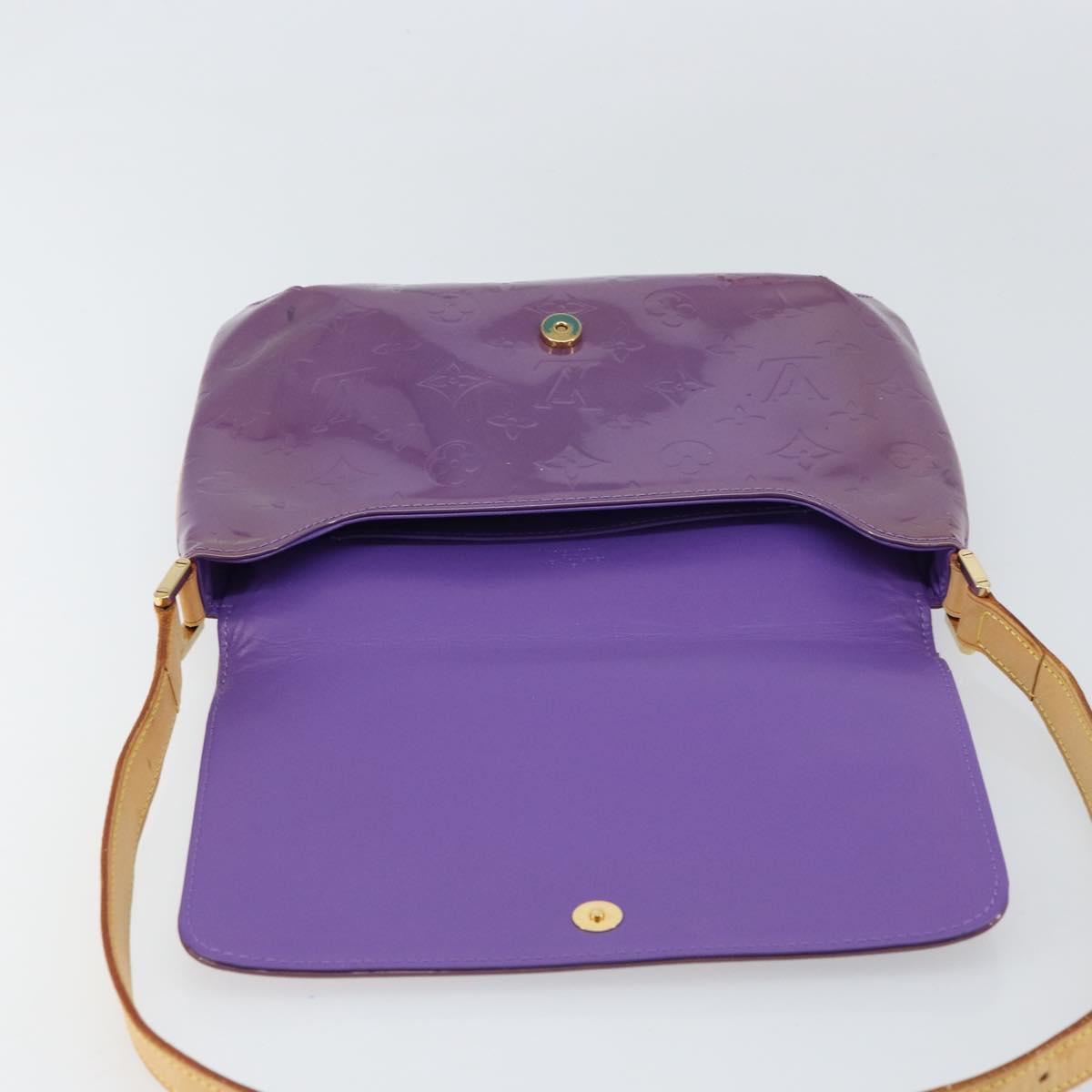 LOUIS VUITTON Monogram Vernis Thompson Street Bag Viole M91095 LV Auth 161428