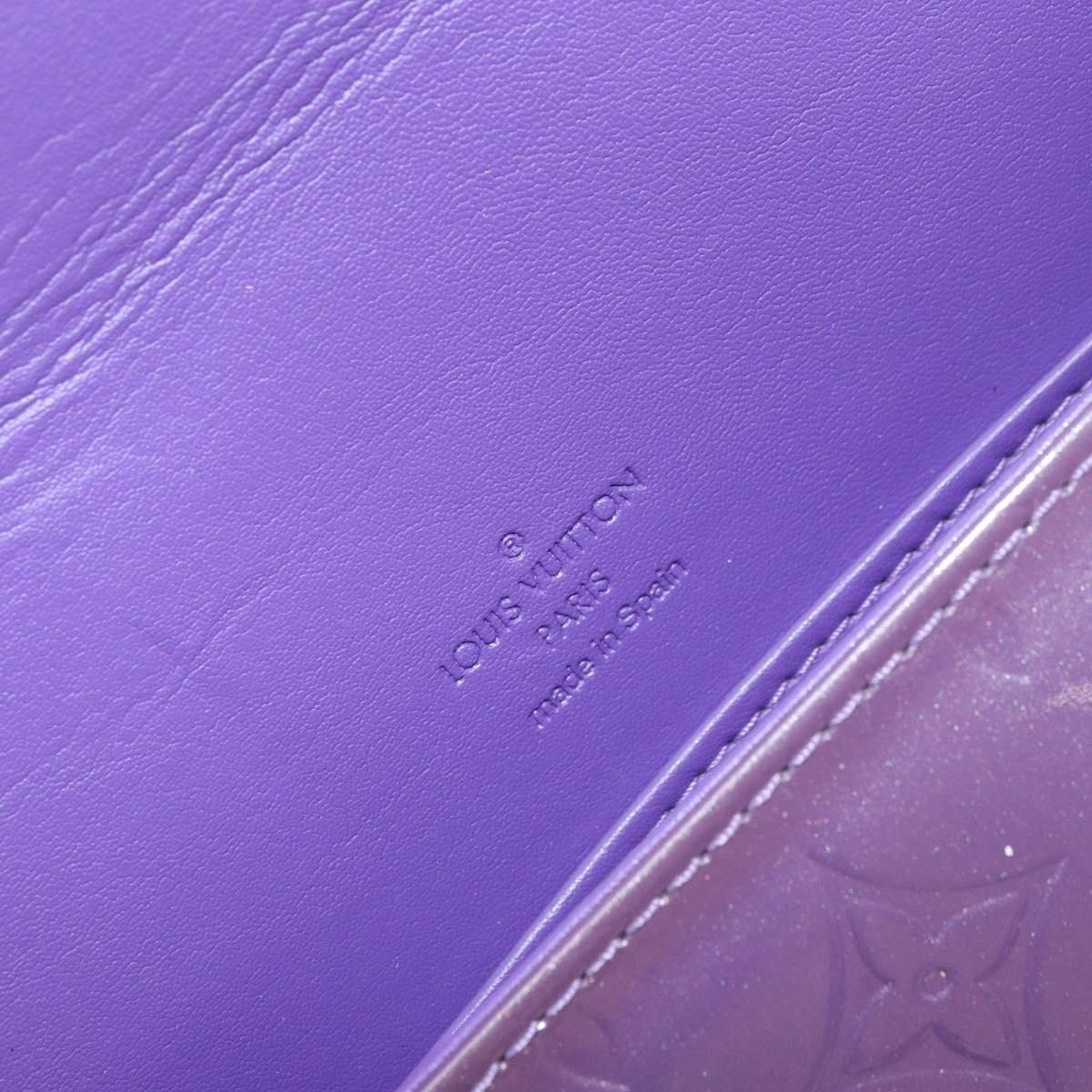 LOUIS VUITTON Monogram Vernis Thompson Street Bag Viole M91095 LV Auth 161428