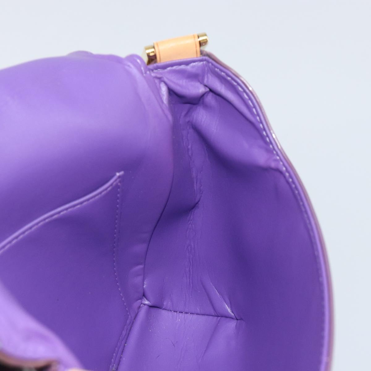 LOUIS VUITTON Monogram Vernis Thompson Street Bag Viole M91095 LV Auth 161428