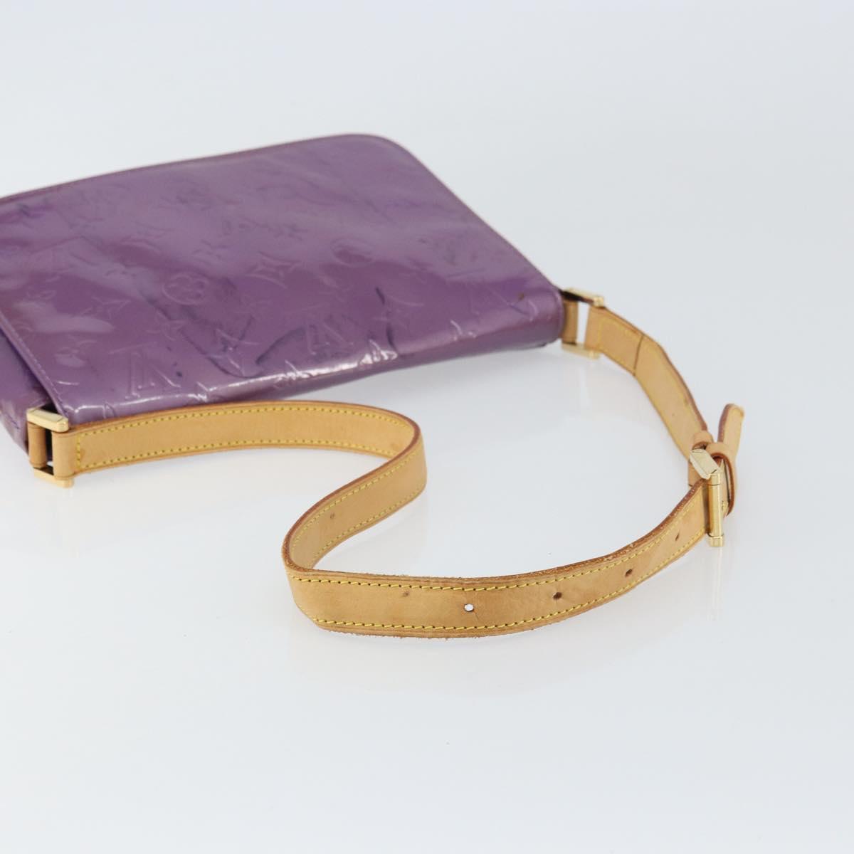 LOUIS VUITTON Monogram Vernis Thompson Street Bag Viole M91095 LV Auth 161428