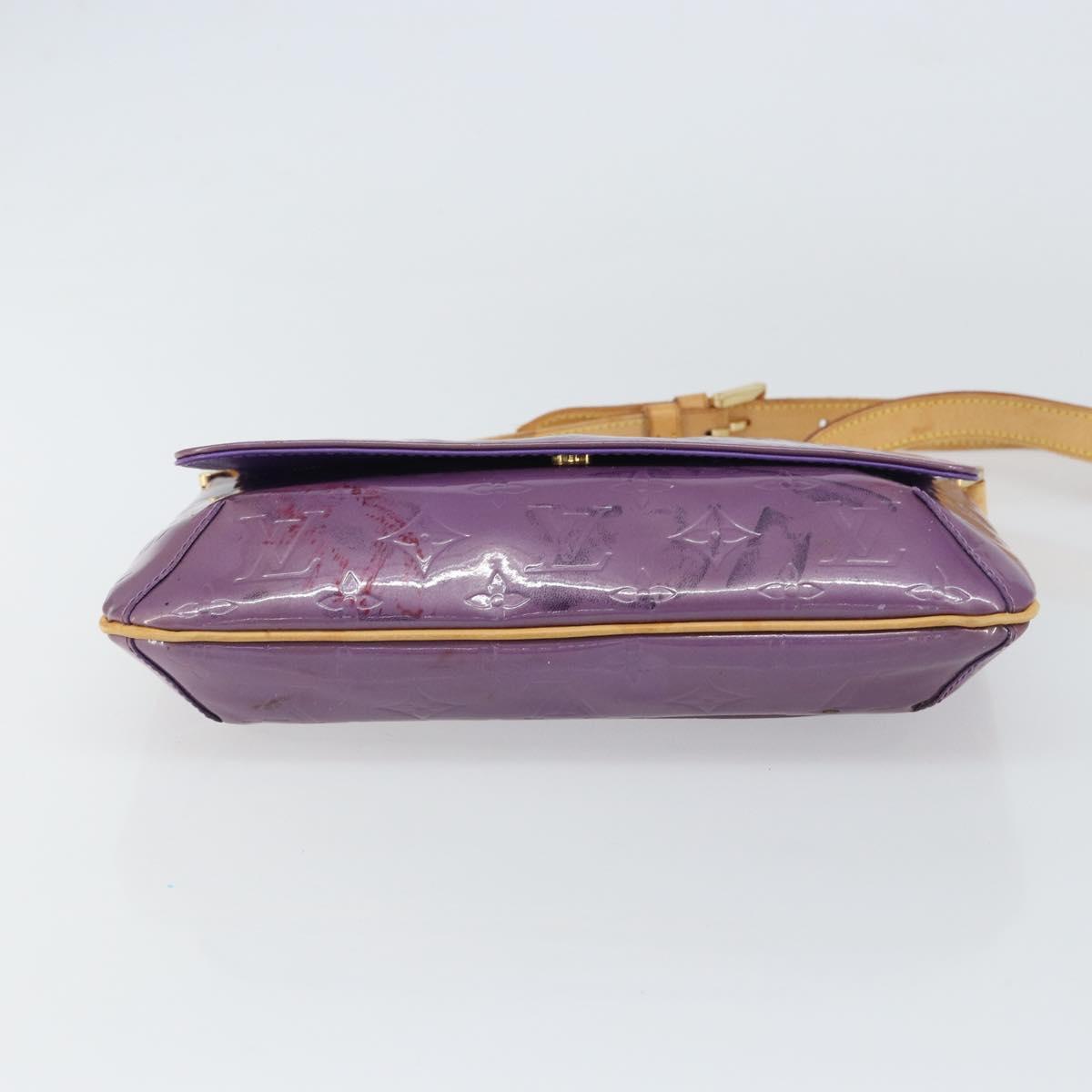 LOUIS VUITTON Monogram Vernis Thompson Street Bag Viole M91095 LV Auth 161428