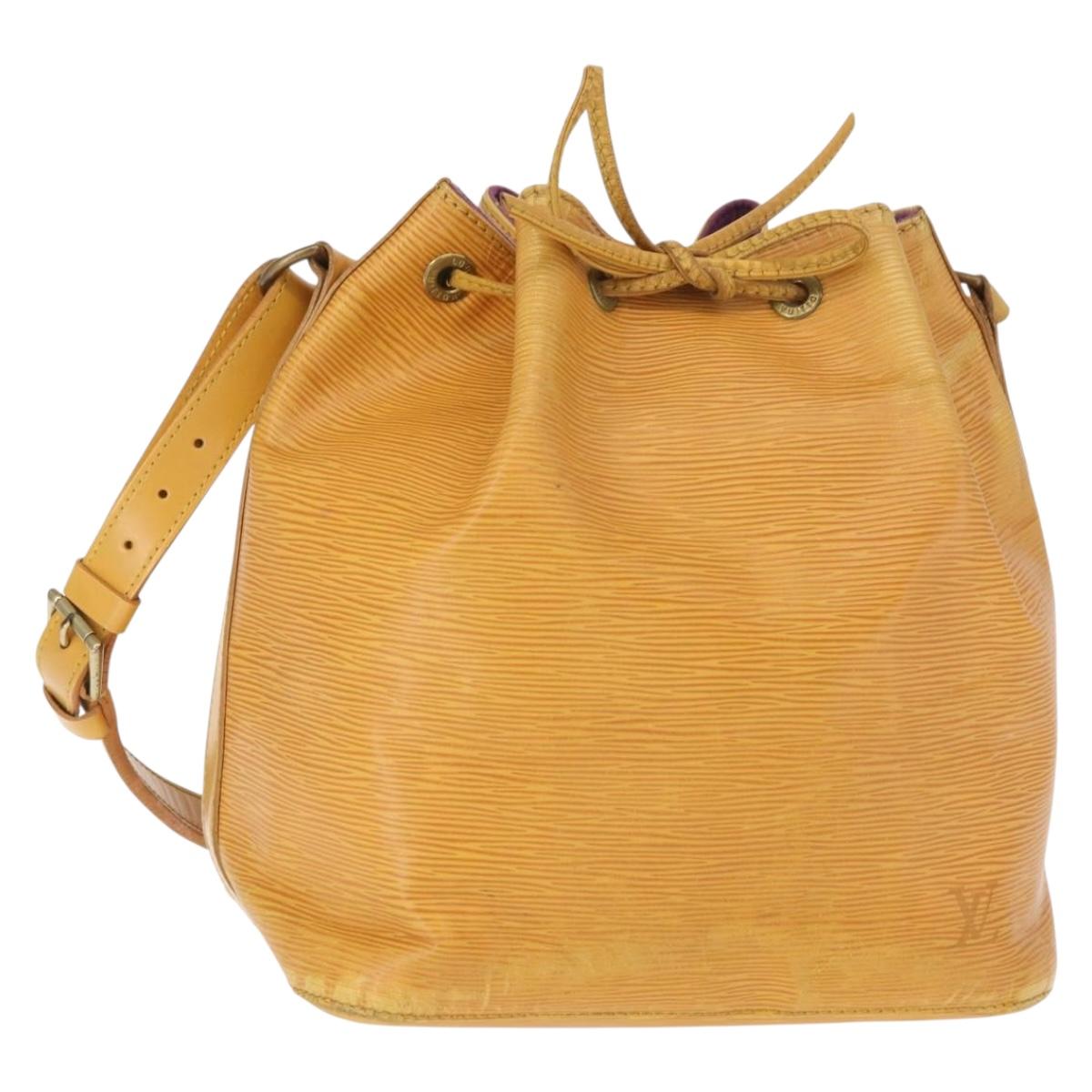 LOUIS VUITTON Epi Petit Noe Shoulder Bag Yellow M44109 LV Auth 161436